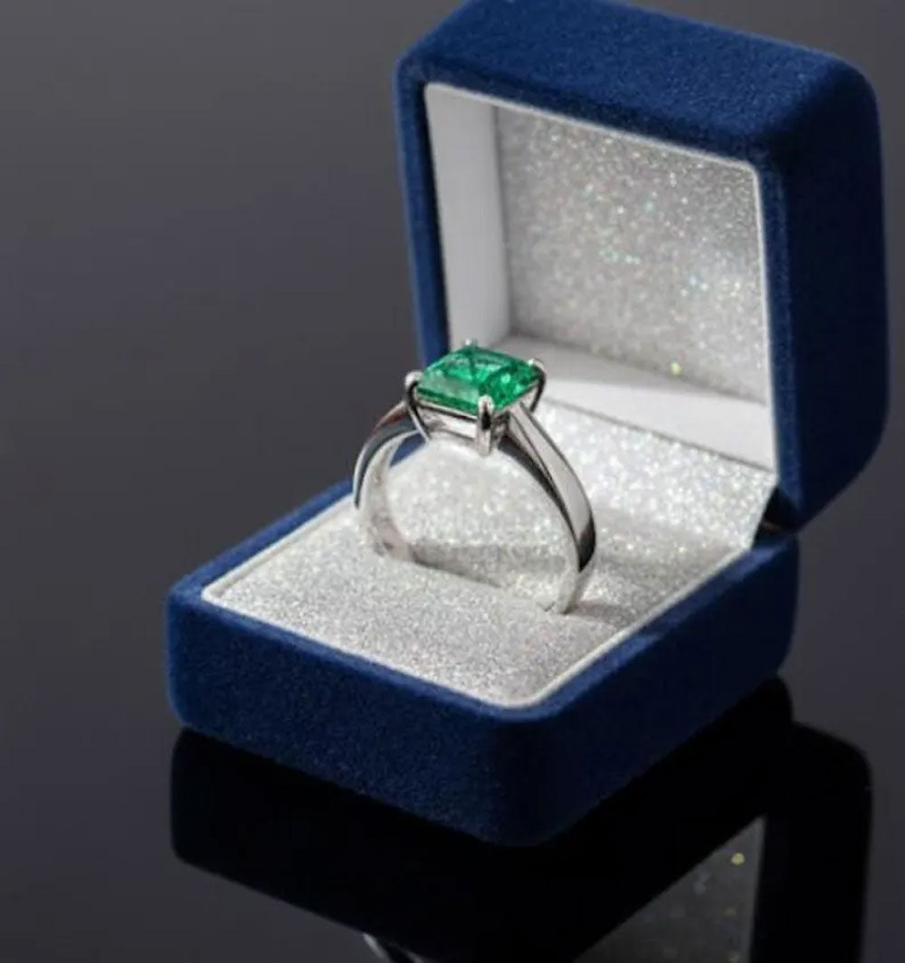 Handmade Brass Ring Apatite Hydro Gemstone 8mm