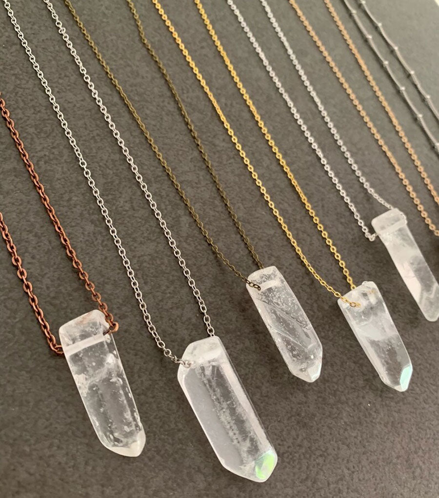 925 Sterling Silver Pendant With Chain Necklace Jewelry 20To25mm Approx Raw Crystal Pencil Gemstone Bezel Setting For Anniversary Gift's Women or Men Jewelry For Her (Copy) (Copy)