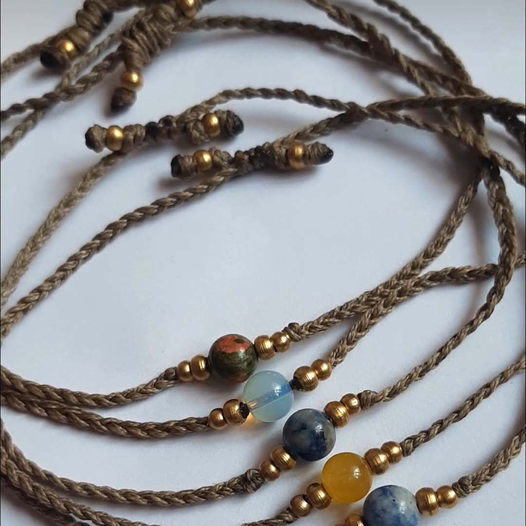 bracelet, beaded in mix color, size 7-8mm approx