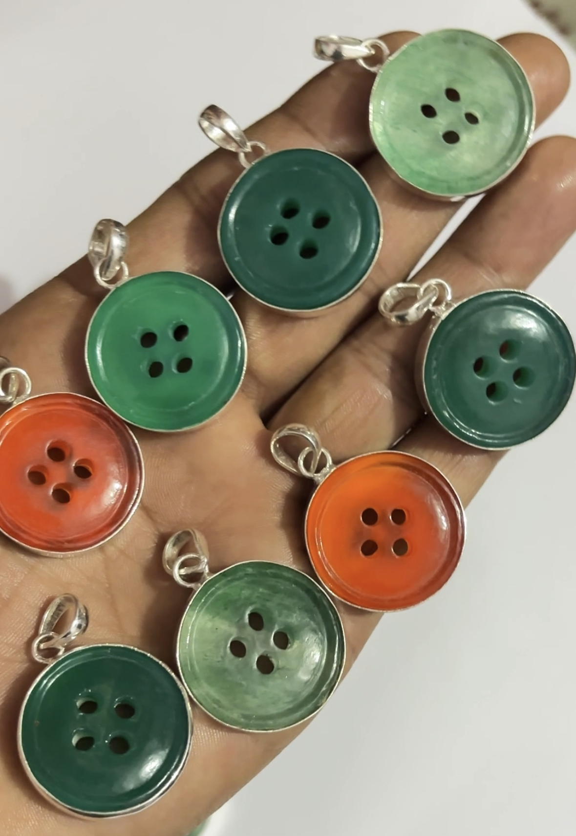 labradorite, heart, 20-30mm approx