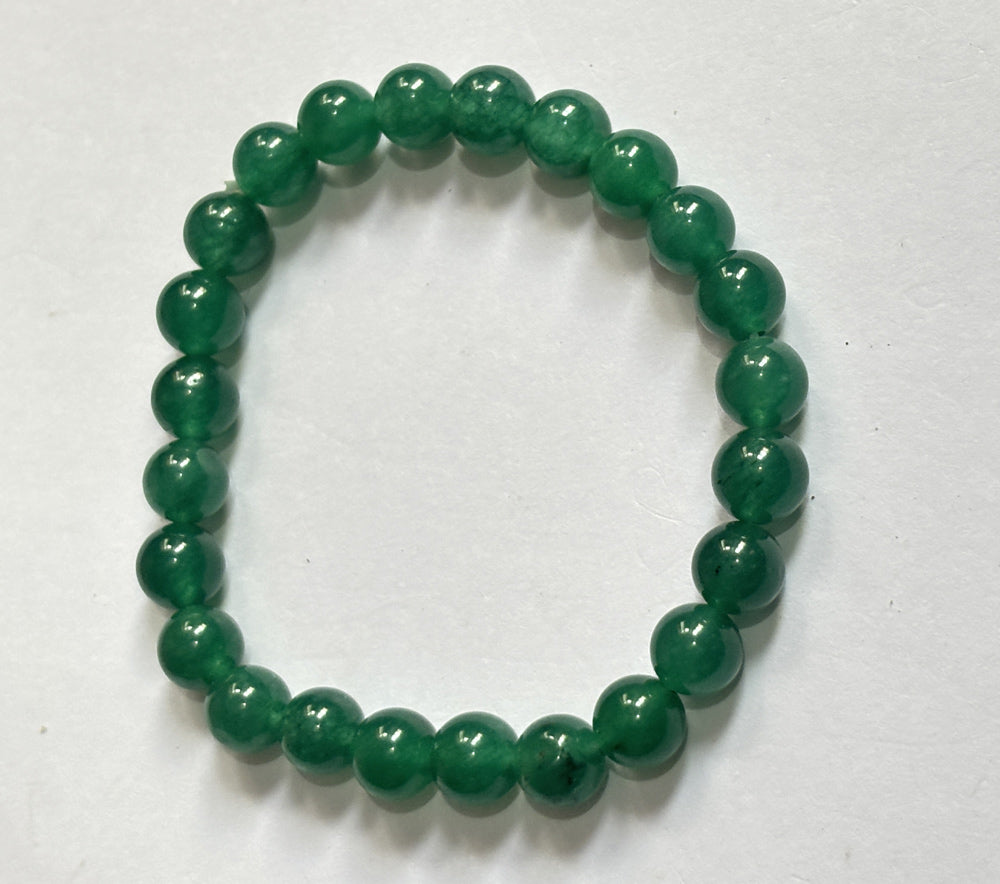 Trendy Handmade Adjustable Bracelet 8mm Green Onyx Natural Beads Gems Drilled Set Fashion Bracelet For Happy Birthday Gift's
