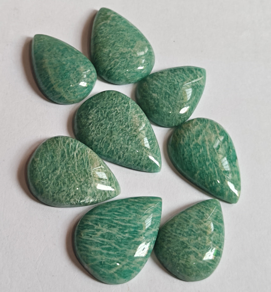 Trendy 2025 20To25MM Amazonite Loose Gemstone Pear Shape Handmade Natural Stone Making For Jewelry