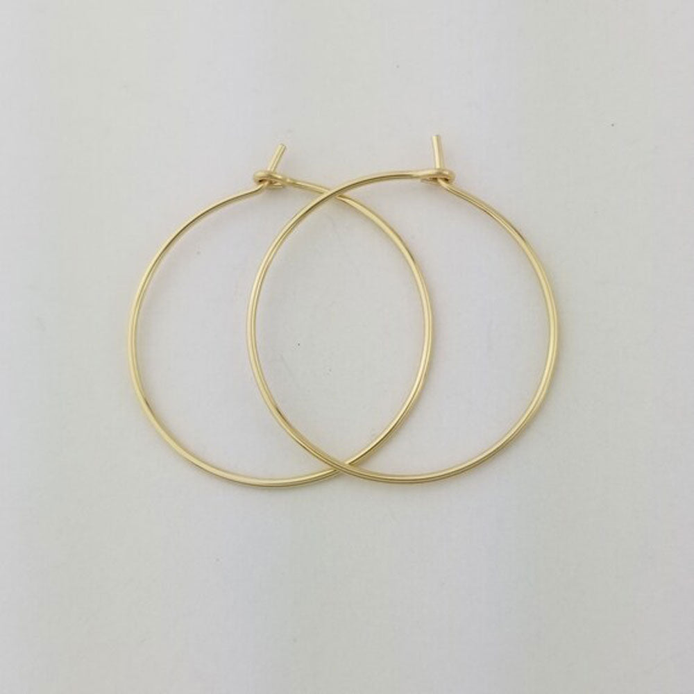 925 Sterling Silver Gold Plated Dangle Pair Hoop Earrings Handmade 10MM Round Shape Earring