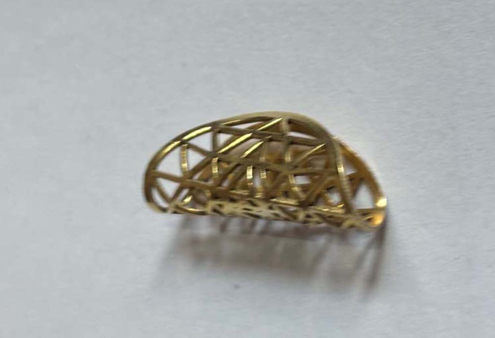 Handmade Sterling Silver Gold Plated Free Shape Without Gemstone 10X20MM Finding Hair Jewelry For Women Vintage Gift For Girls Gift