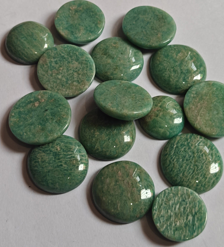 20To25MM Amazonite Loose Gemstone Round Shape Handmade Natural Stone Making For Jewelry