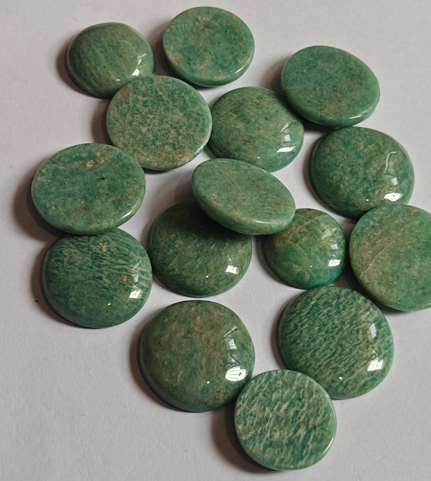 20To25MM Amazonite Loose Gemstone Round Shape Handmade Natural Stone Making For Jewelry