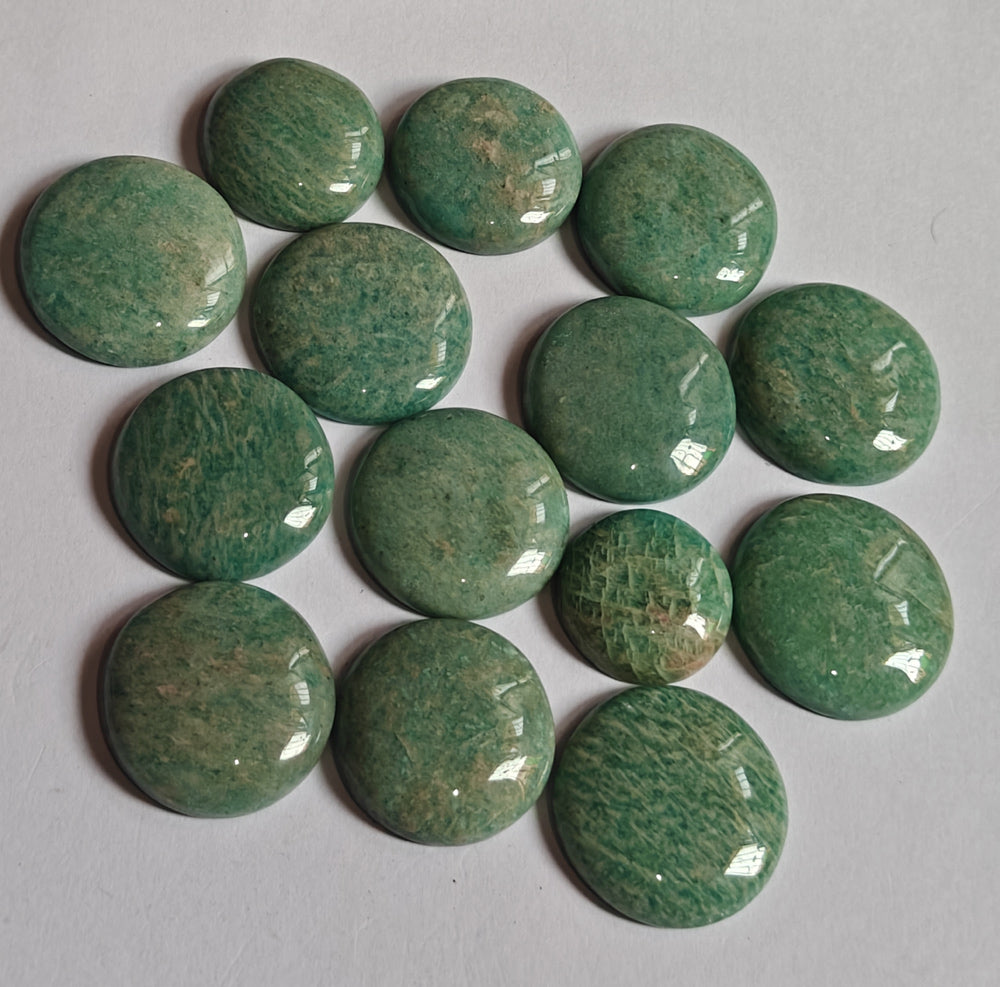 20To25MM Amazonite Loose Gemstone Round Shape Handmade Natural Stone Making For Jewelry