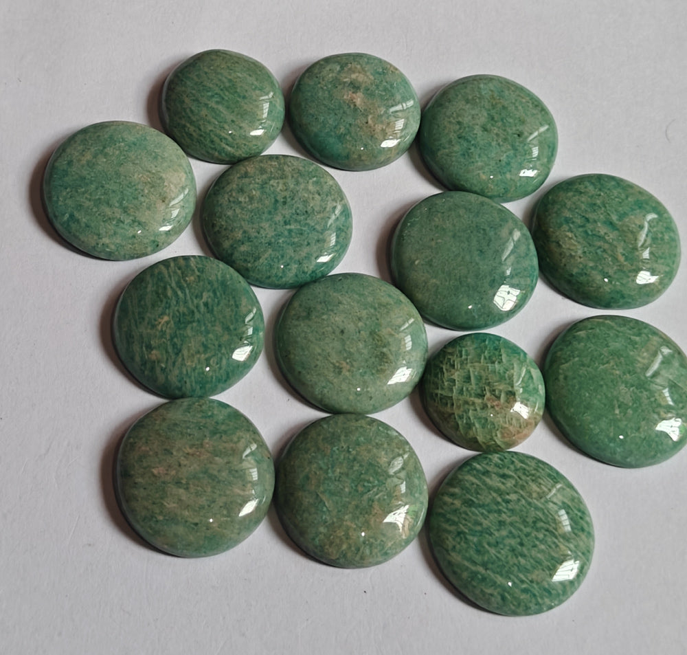 20To25MM Amazonite Loose Gemstone Round Shape Handmade Natural Stone Making For Jewelry