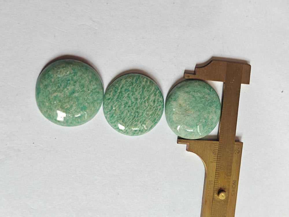 20To25MM Amazonite Loose Gemstone Round Shape Handmade Natural Stone Making For Jewelry