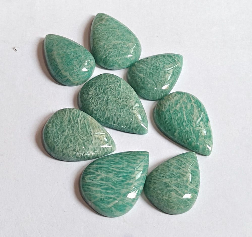 Trendy 2025 20To25MM Amazonite Loose Gemstone Pear Shape Handmade Natural Stone Making For Jewelry