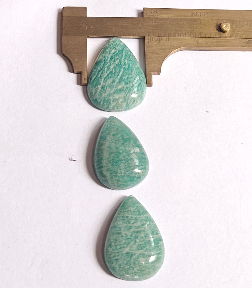 Trendy 2025 20To25MM Amazonite Loose Gemstone Pear Shape Handmade Natural Stone Making For Jewelry