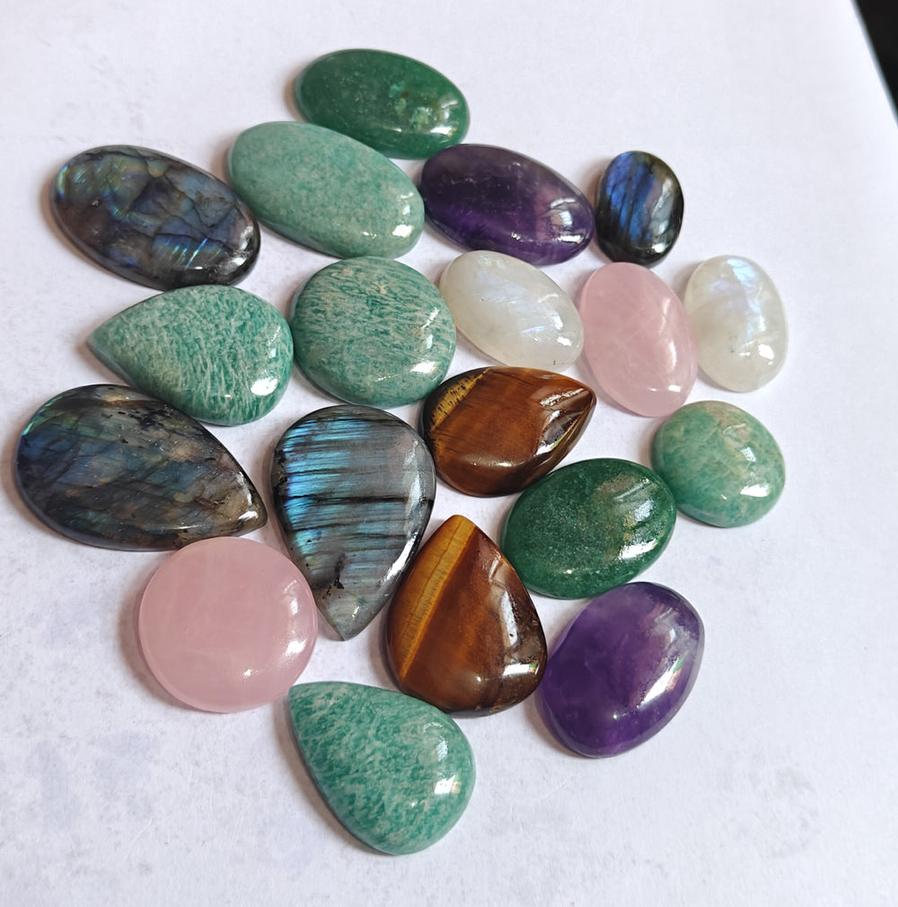 20To25MM Multiple Loose Gemstone Mixed Shape Handmade Natural Stone Used Making For Jewelry