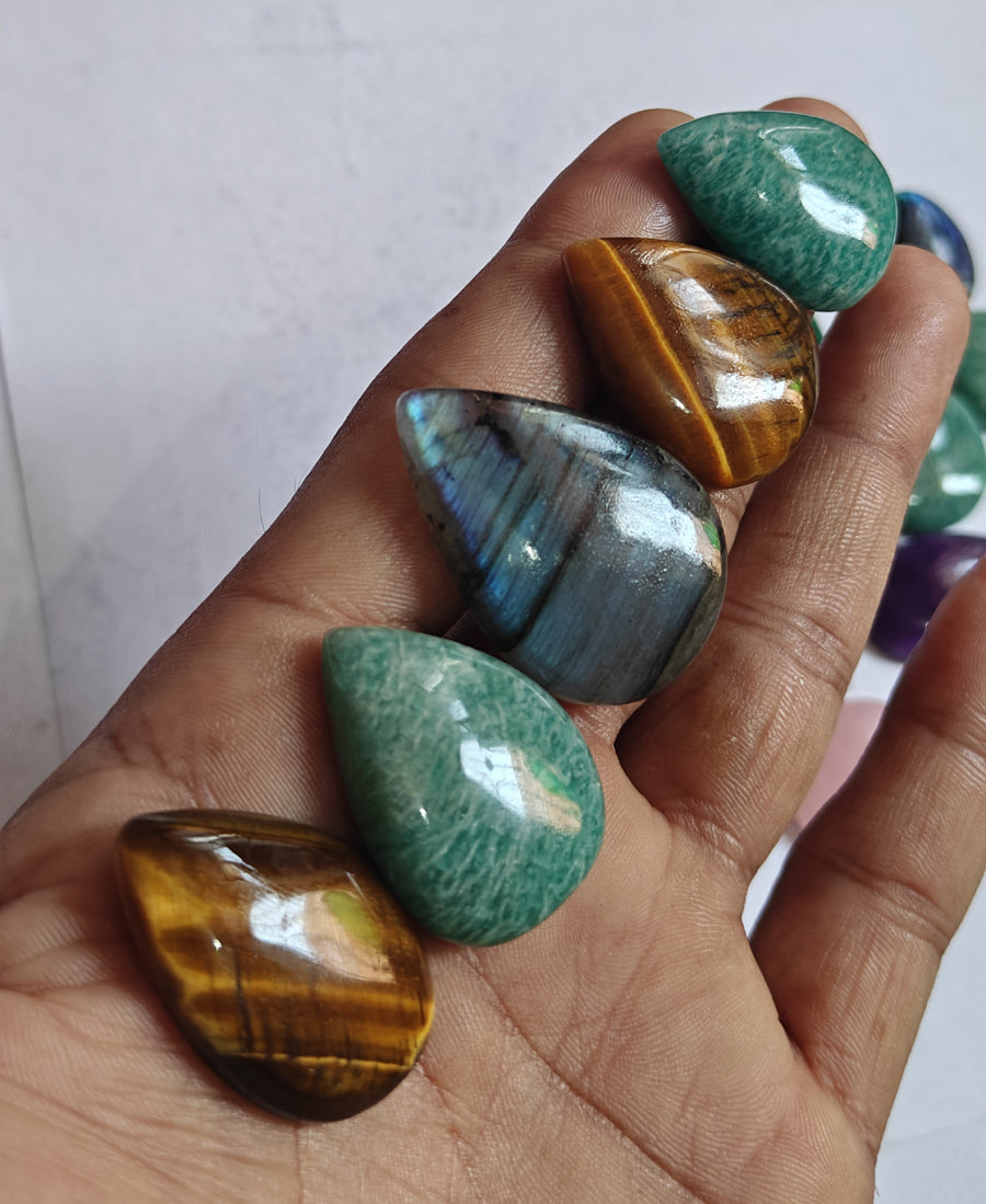 20To25MM Multiple Loose Gemstone Mixed Shape Handmade Natural Stone Used Making For Jewelry