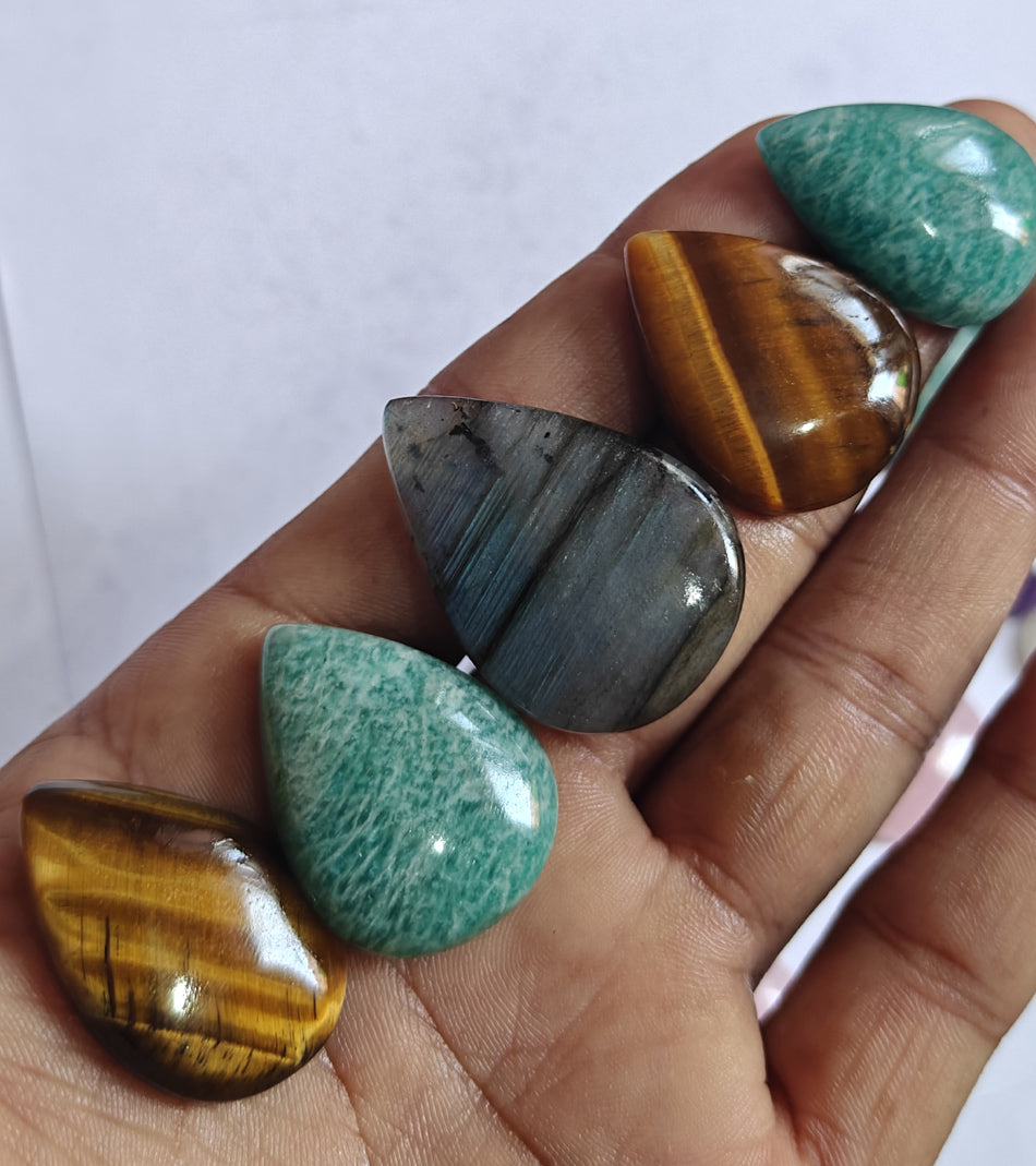 20To25MM Multiple Loose Gemstone Mixed Shape Handmade Natural Stone Used Making For Jewelry
