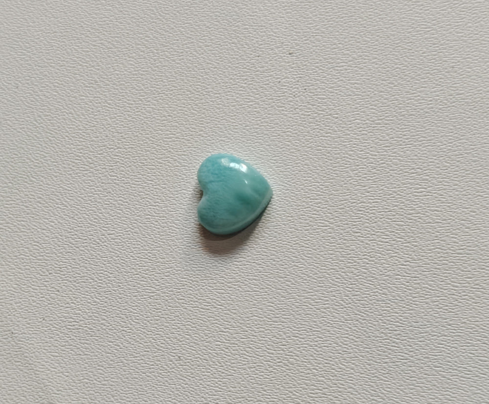 10MM Larimar Carving Loose Gemstone Heart Shape Handmade Natural Stone Used Making For Jewelry