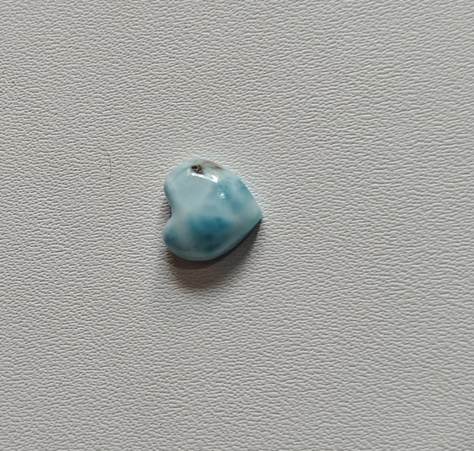10MM Larimar Carving Loose Gemstone Heart Shape Handmade Natural Stone Used Making For Jewelry