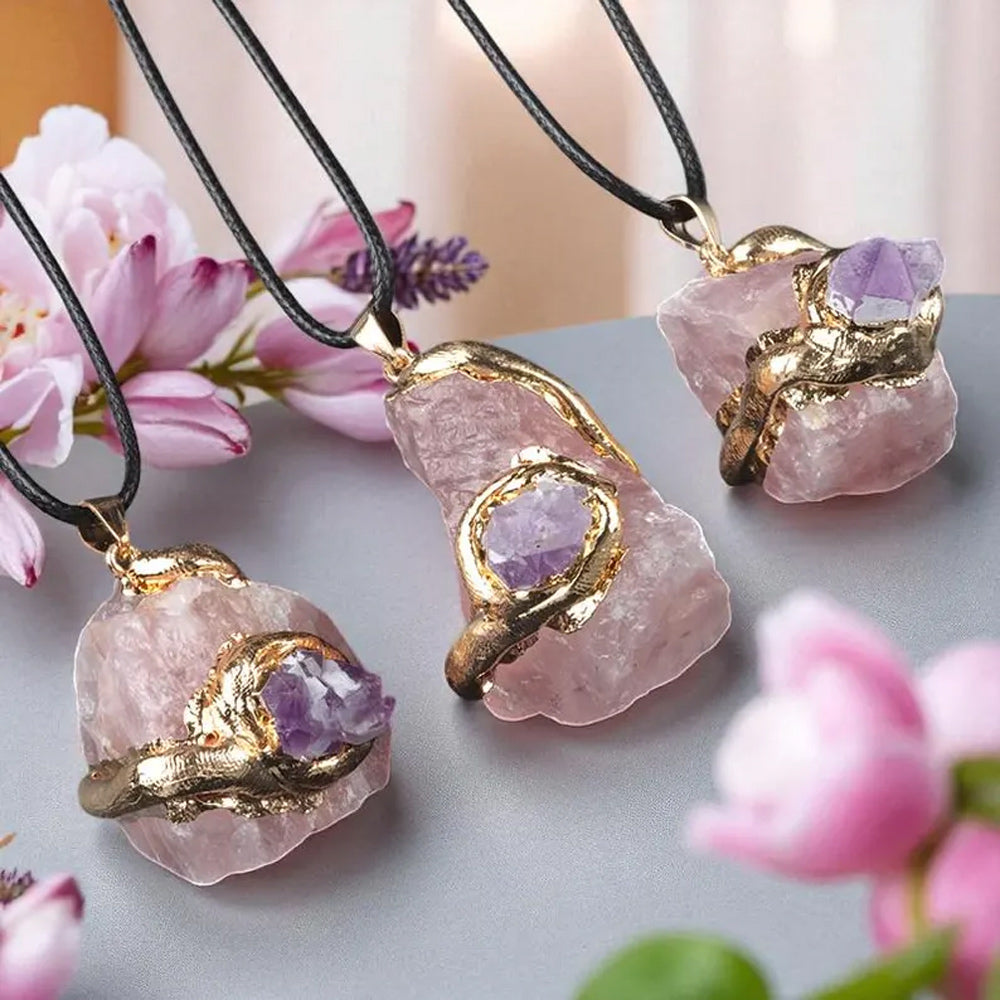 Tumble Pendant Multi Color Gemstone Electroplated Setting Pendant With Macrame Chain  Necklace 15To20MM Approx Sterling Silver Gold Pendant Happy Birthday Gift's Women and girl Jewelry For Her