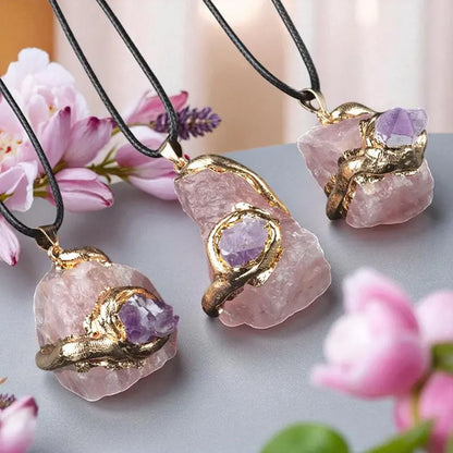 Tumble Pendant Multi Color Gemstone Electroplated Setting Pendant With Macrame Chain  Necklace 15To20MM Approx Sterling Silver Gold Pendant Happy Birthday Gift's Women and girl Jewelry For Her