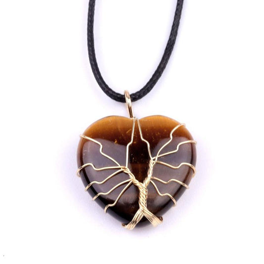 Trendy 2025 12mm Heart Shape Multi Color Gemstone Crafted By Hand 925 Sterling Silver Tree Pendant With Chain Necklace Bezel Setting For Anniversary Gift's Women or Men Jewelry