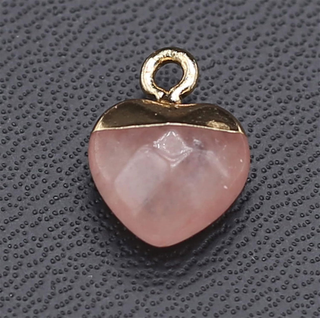 2025 8mm Heart Shape Crafted By Hand 925 Sterling Silver Pendant Multi Color Gemstone Pendant Bezel Setting For Anniversary Gift's Women or Men Jewelry