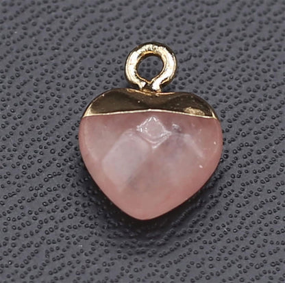 2025 8mm Heart Shape Crafted By Hand 925 Sterling Silver Pendant Multi Color Gemstone Pendant Bezel Setting For Anniversary Gift's Women or Men Jewelry