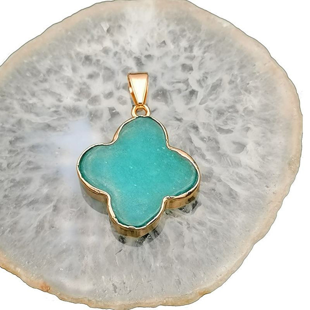Flower Shape Pendant 8mm Multi Color Gems Pendant 925 Sterling Silver Gold Plated Pendant Bezel Set Anniversary Gift's Women and girl Jewelry For Her