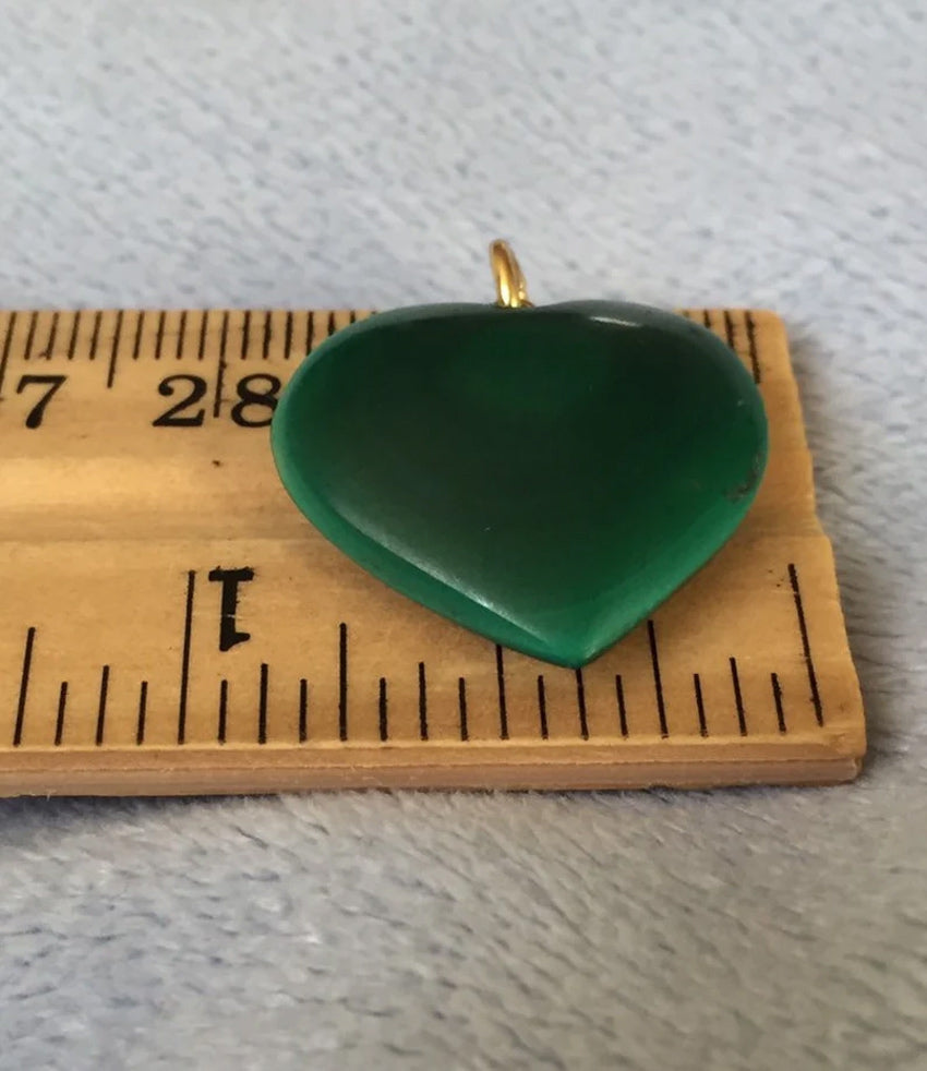 20MM Heart Shape Pendant Malachite Gemstone Pendant 925 Sterling Silver Drilled Set  Anniversary Gift's Women and girl Jewelry For Her