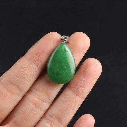 Pear Shape Pendant 9X12mm Multi Color Gems Pendant 925 Sterling Silver Pendant Drilled Set Anniversary Gift's Women and girl Jewelry For Her
