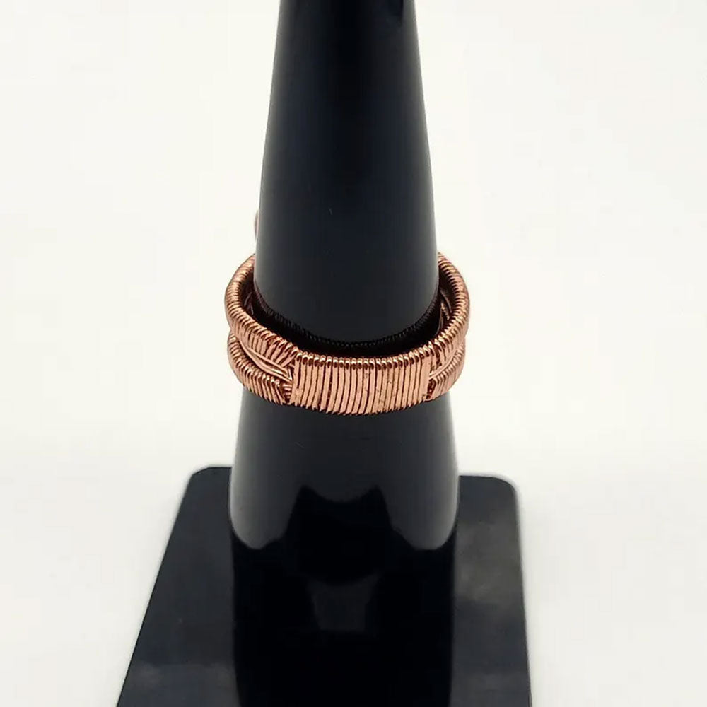 Handmade Wire Wrapped Brass Ring Size 10To12MM Oval Shape Labradorite Stone Bezel Set Ring For Happy Birthday Gift For Women