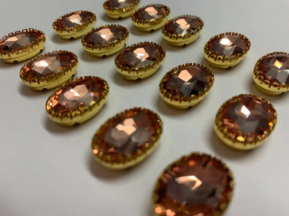 925 Sterling Silver Gold Plated Buttons Oval Shape citrine Hydro Gemstone Handmade Bezel Set  For Happy Birthday Gift's Used For Fancy Drees Jewelry