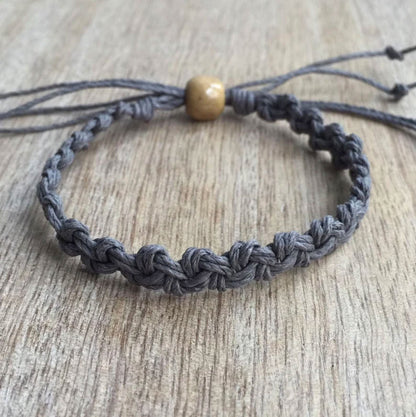 Macrame Anklet with Brass Beads | Hari Om Creations