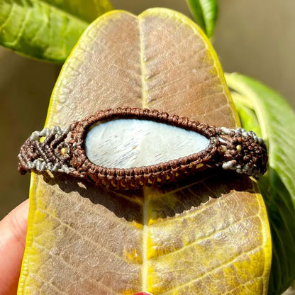 Moonstone Macrame Bracelet | Hand-Woven Artisan Jewelry