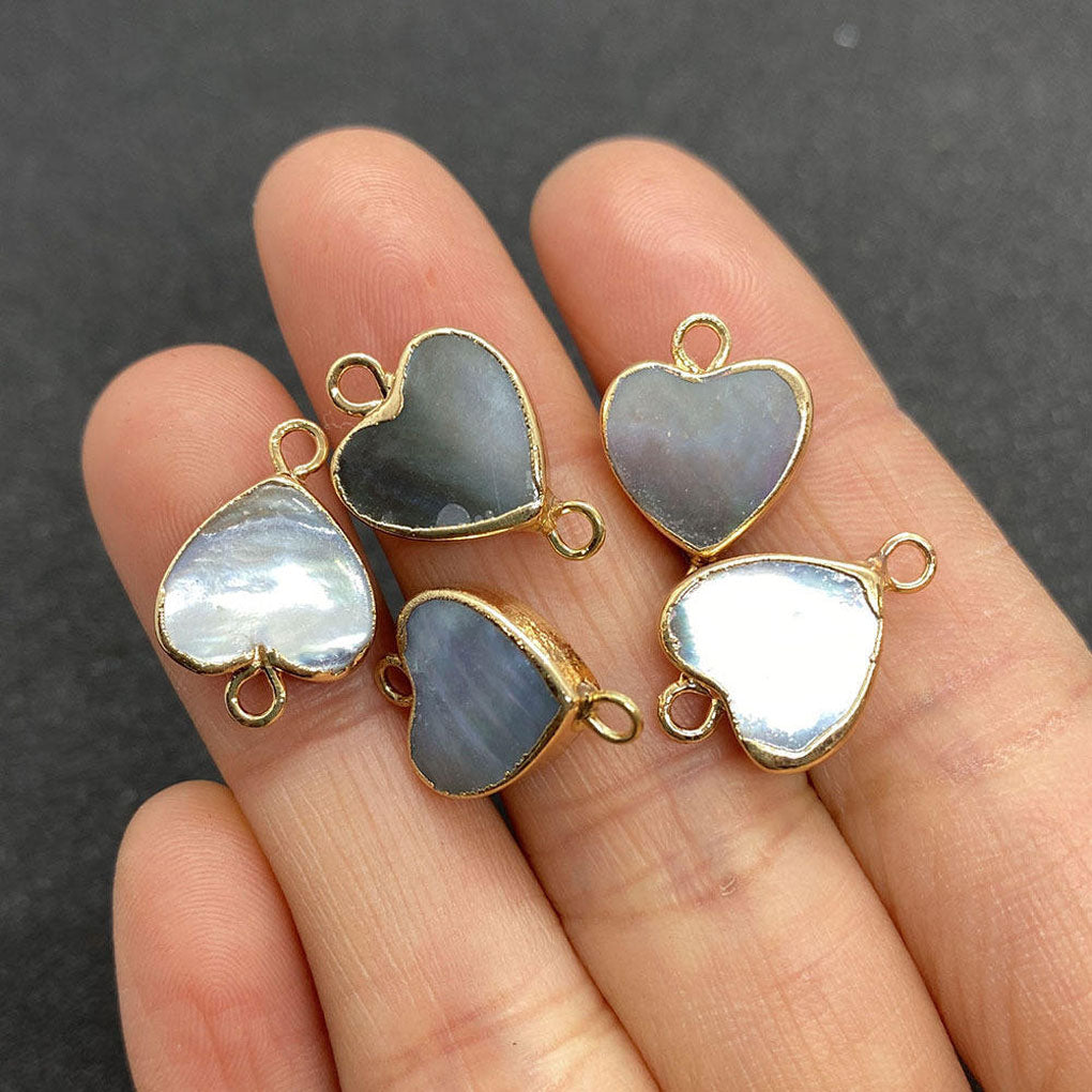 Trendy 2025 925 Sterling Silver Pendant Connector Jewelry 8To10mm Mother Of Pearl Gemstone Pendant Multi Shape Bezel Setting For Anniversary Gift's Women or Men Jewelry For Her
