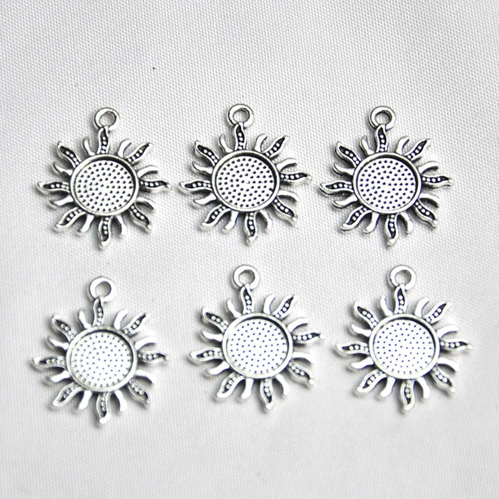 10MM Round Sun Pendant Multi Color Like A Black Onyx Rainbow Moonstone Amethyst Gemstone Pendant 925 Sterling Silver Bezel Set  Anniversary Gift's Women and girl Jewelry For Her