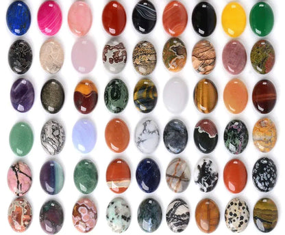 Handmade Carving Gemstone Oval Shape 12To16MM Mixed Natural Carving Stone For Used Making Jewelry