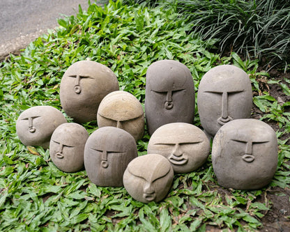 Carving Gemstone  Meme Face Funny Face Shape 1.5-3.5Inch Carving Stone For Home Decoration Carving Stone
