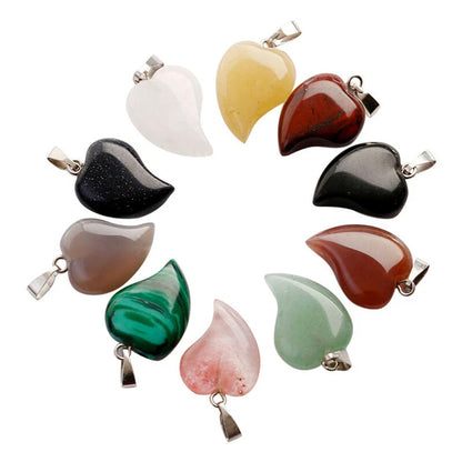 Mango Shape 12mm Pendant Natural Multi Gemstone Pendants 925 Sterling Silver Drilled Set Anniversary Gift's Women and girl Jewelry For Her