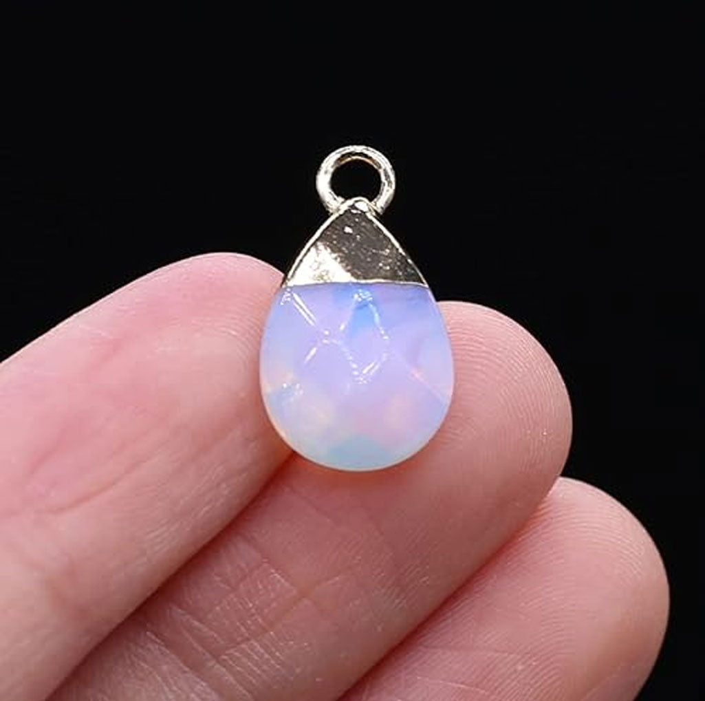 2025 8mm Tear/Drop Shape Crafted By Hand 925 Sterling Silver Pendant Multi Color Cut Gemstone Pendant Bezel Setting For Anniversary Gift's Women or Men Jewelry