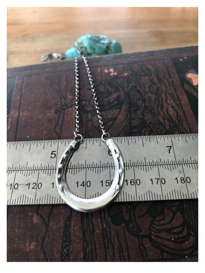 Handmade Brass Pendants Horseshoe Shape With Chain Necklace Pendant Size 15To20mm For Happy Birthday Gift Pendant