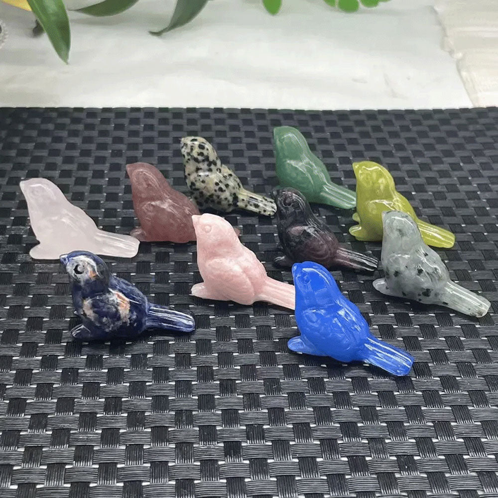 Awesome Handmade Carving Gemstone Birds Animal Shape 30To45MM Multi Color Natural Carving Stone For Used Making Jewelry