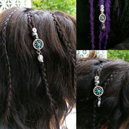 Brass Black Onyx Hair Jewelry | Hari Om Creations