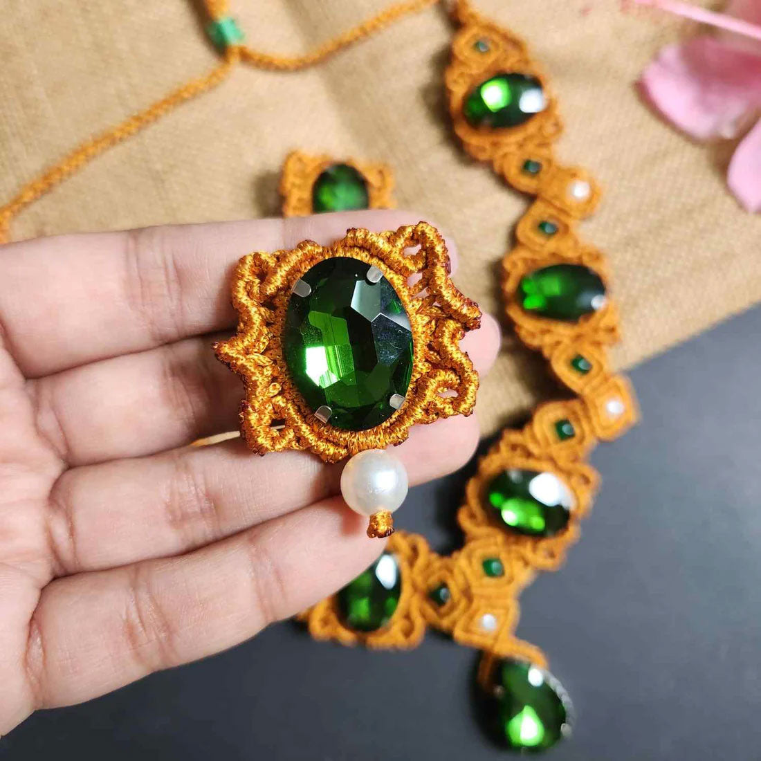 Buy Macrame Jewelry Necklace, Earrings Online