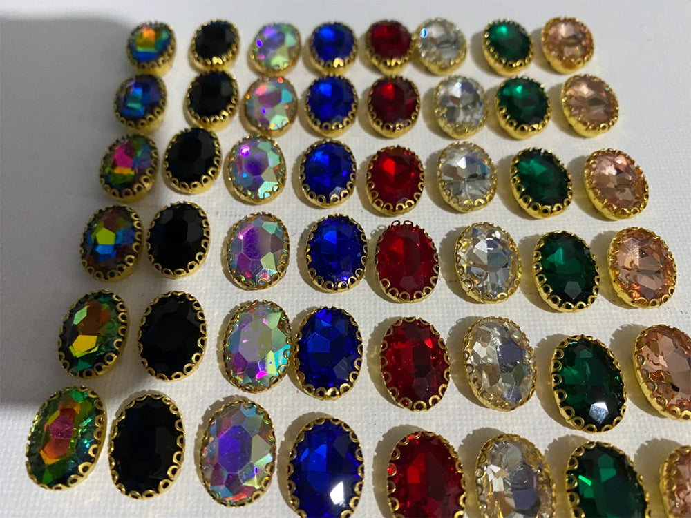 925 Sterling Silver Gold Plated Buttons Oval Shape Multi Color Hydro Gemstone Handmade Bezel Set  For Happy Birthday Gift's Used For Fancy Drees Jewelry