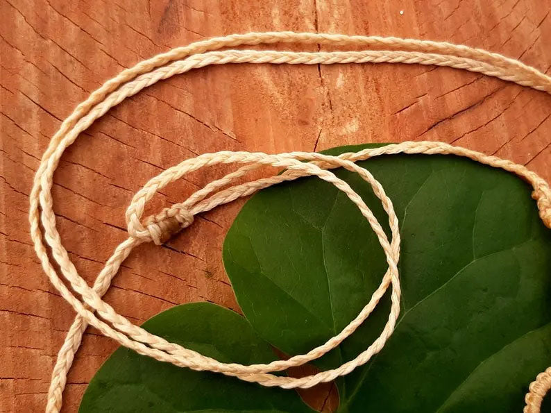 Green Jade Macrame Leaf Necklace | Artisan Hand-Knot Jewelry