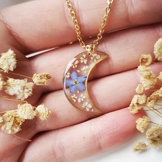 Trendy 2025 Half Moon Shape 15mm Crafted By Hand 925 Sterling Silver Pendant With Chain Jewelry Crystal Gemstone Pendant Bezel Setting For Anniversary Gift's Women or Men Jewelry For Her