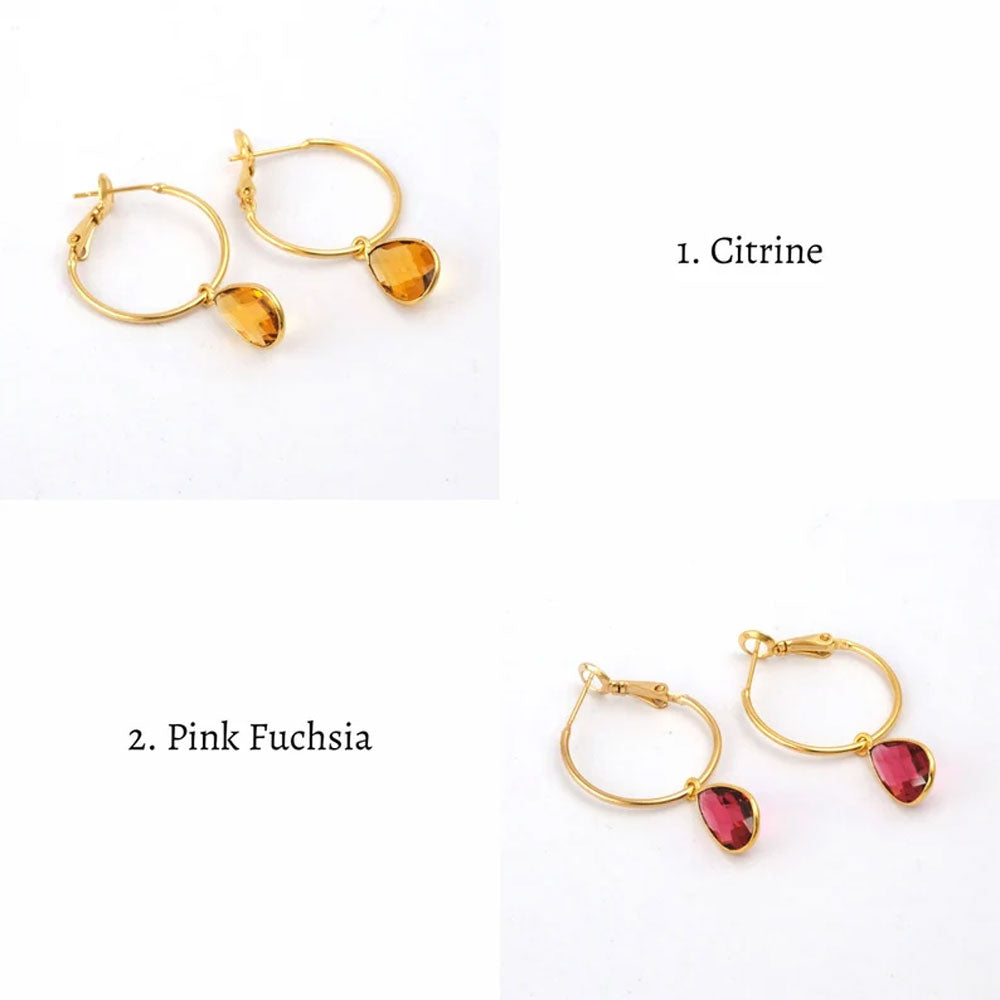 6X9MM Citrine Faceted Gemstone Pear Shape Dangle Pair Earring Handmade Sterling Silver Earring For Women Girl Jewelry