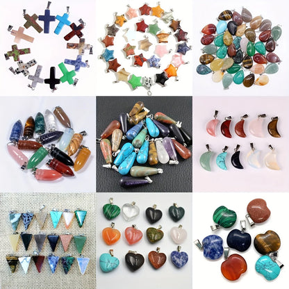 Pear Shaped 9X12mm Natural Multi Color Gemstone 925 Sterling Silver Drill Set Anniversary Gift's Women or Men Jewelry For Her