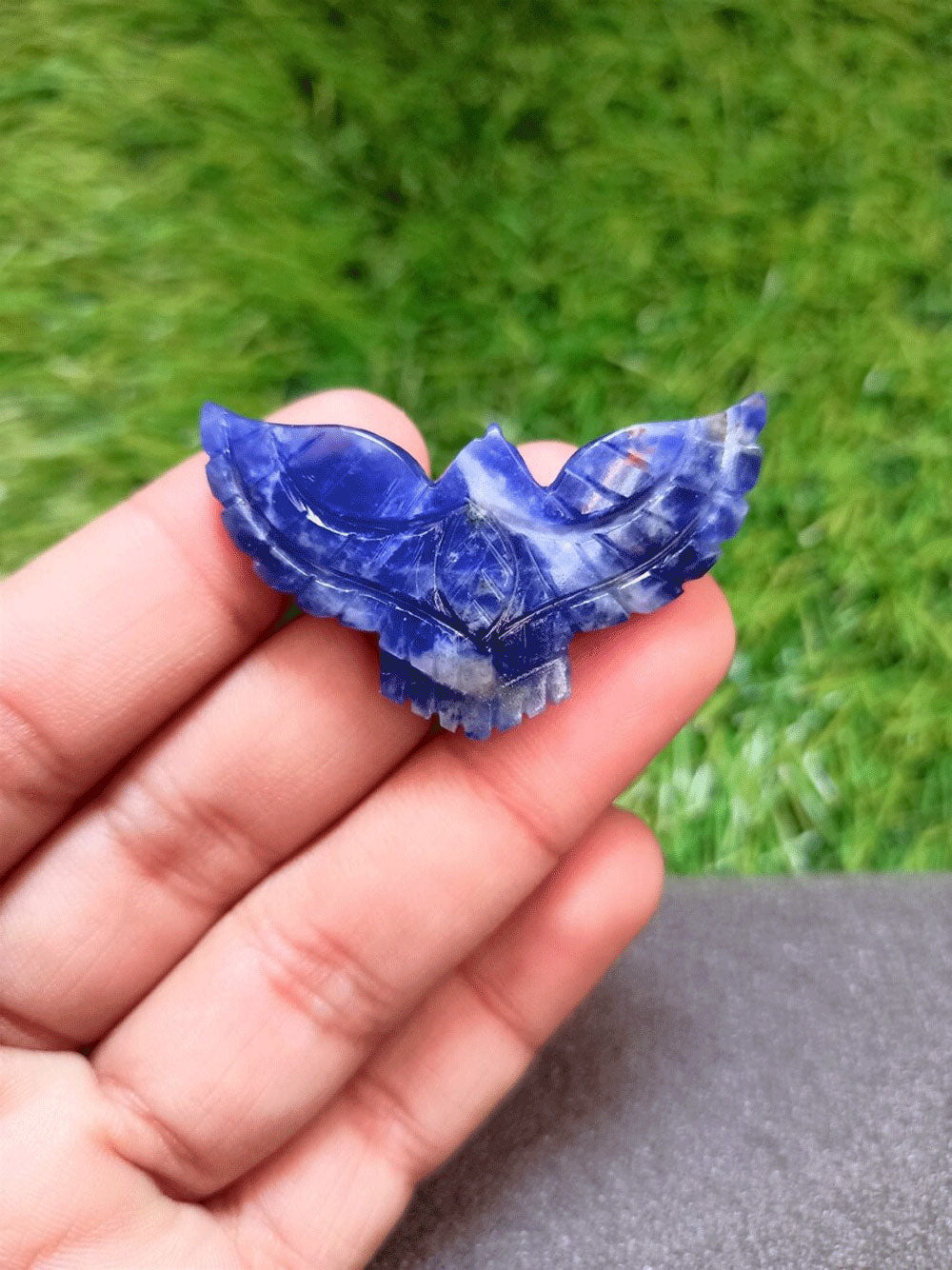 Awesome Handmade Carving Gemstone Eagle Shape 25To35MM Pink Chalcedony Natural Carving Stone For Used Making Jewelry