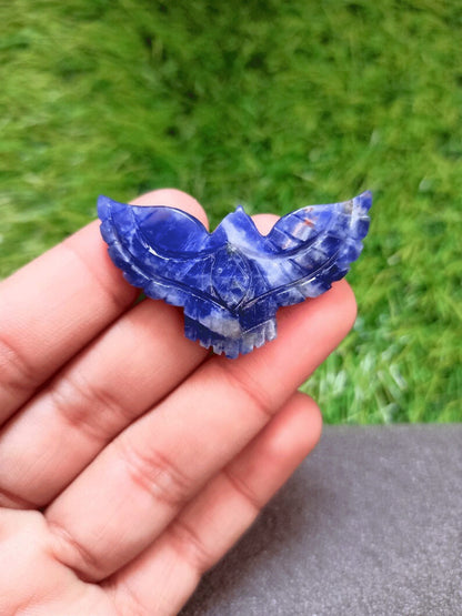 Awesome Handmade Carving Gemstone Eagle Shape 25To35MM Pink Chalcedony Natural Carving Stone For Used Making Jewelry