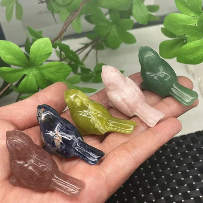 Awesome Handmade Carving Gemstone Birds Animal Shape 30To45MM Multi Color Natural Carving Stone For Used Making Jewelry